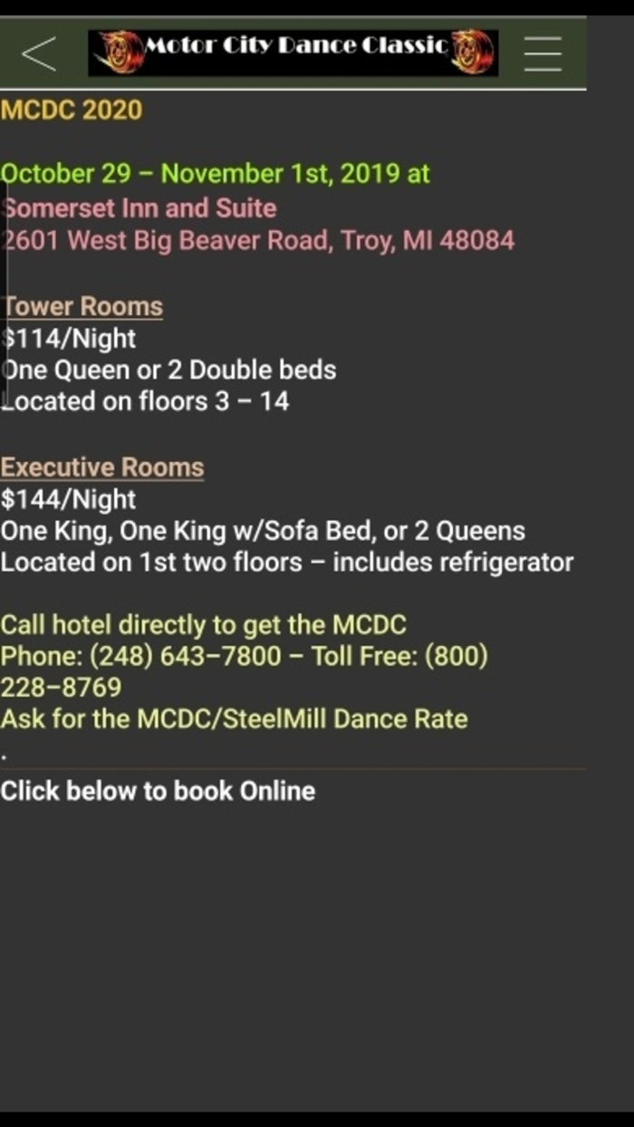 MCDC Motor City Dance Event