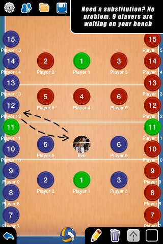 Coach Tactic Board: Volley++ - náhled