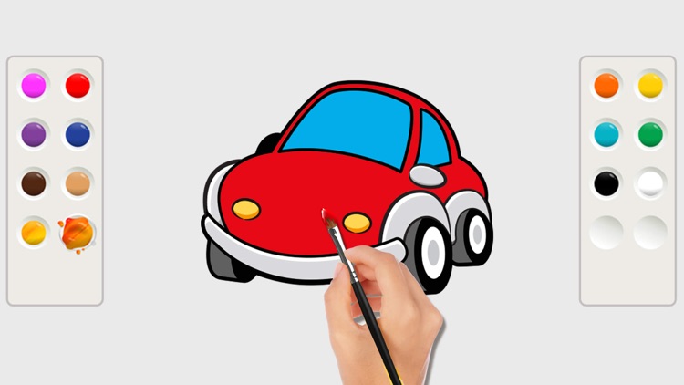 Car coloring book & drawing