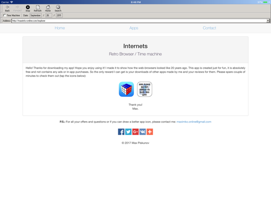 iRetro — The Internet Browser iPad screenshot 5 - Utilities app