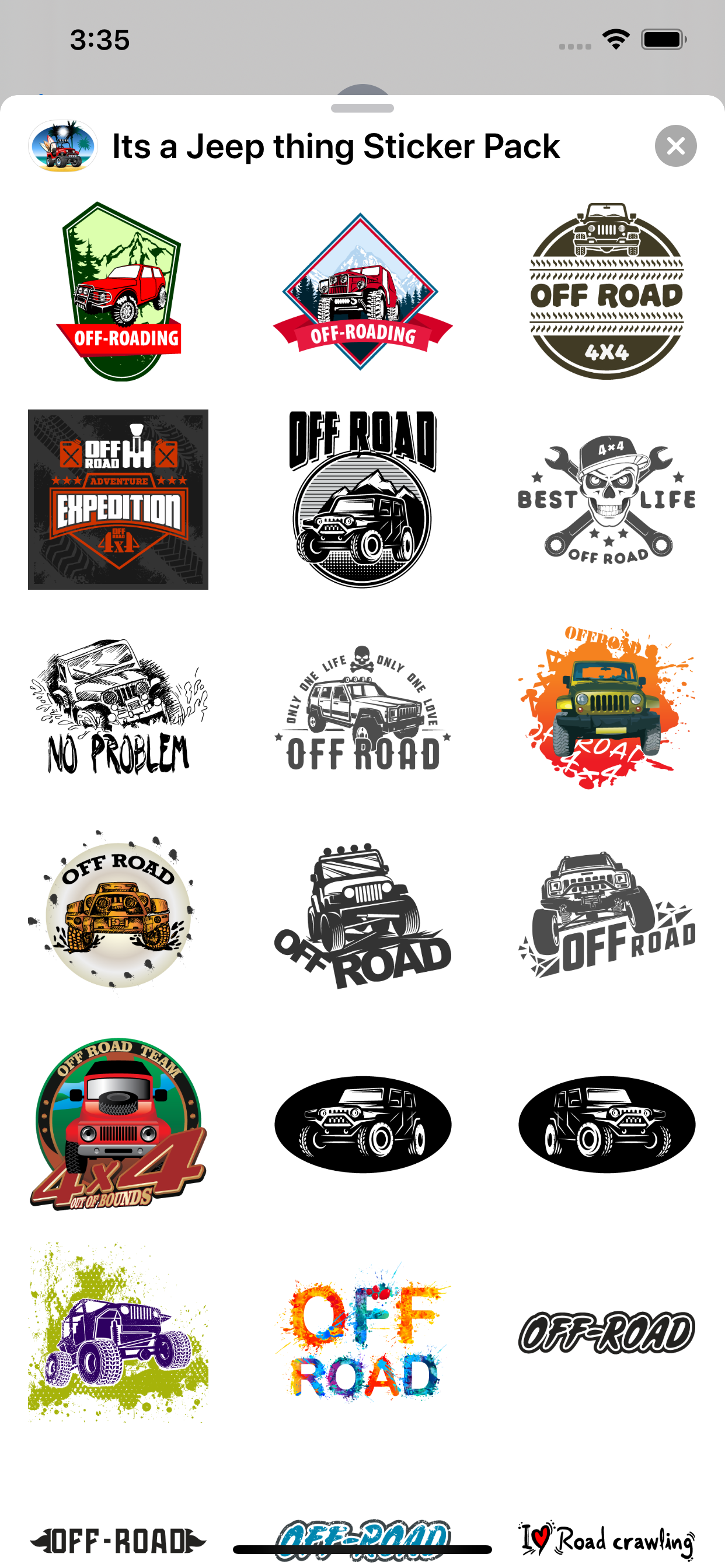 Its a Jeep Thing Sticker Pack