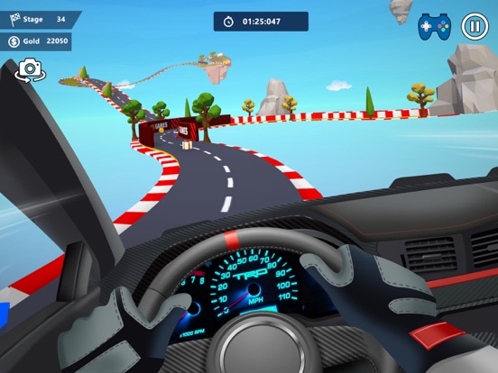 Car Stunts 3D - Sky Parkour iPad app afbeelding 6