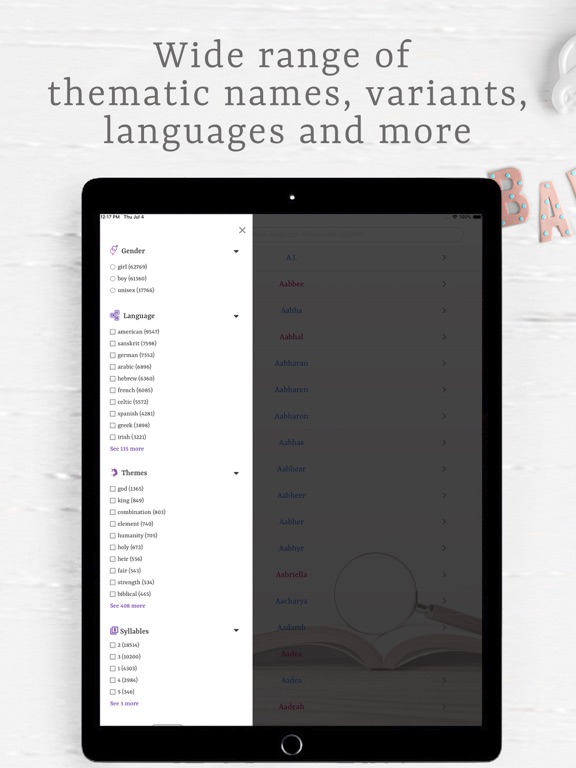 Screenshot #5 pour Baby Names Pedia