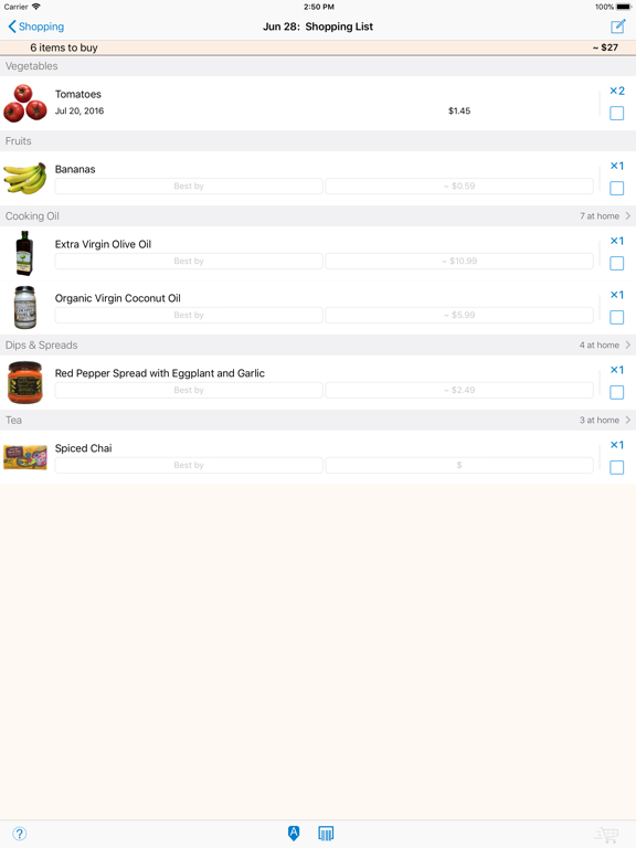 Pantry Check - Grocery List iPad screenshot 8 - Shopping app