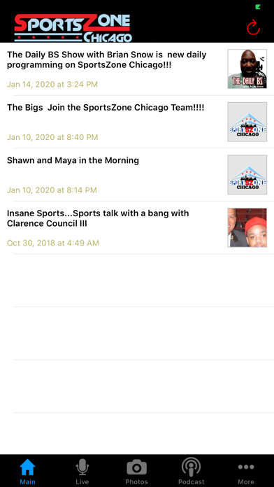 SportsZone Chicago Screenshot