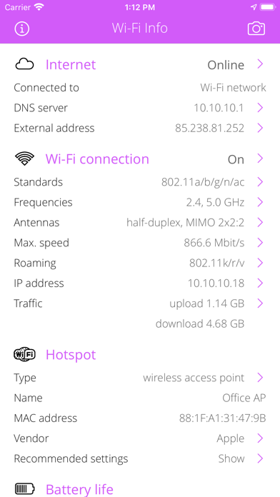 Wi-Fi Infoのおすすめ画像1