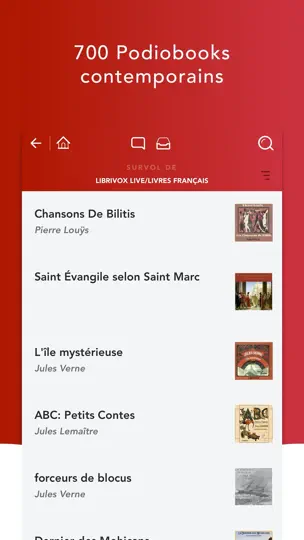 Capture d'écran de Audiobooks HQ Livres Audio sur iPhone 2