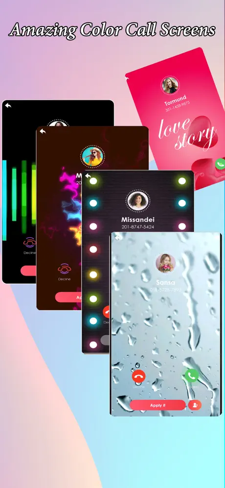Colorful Call Flash Themes