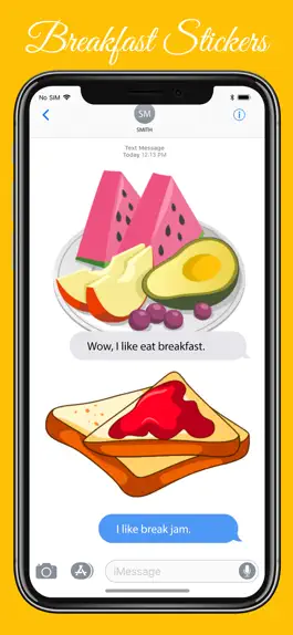 Game screenshot Food n Breakfast Stickers hack