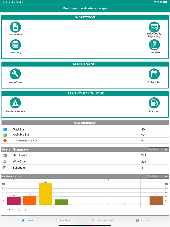 Bus Inspection Maintenance App