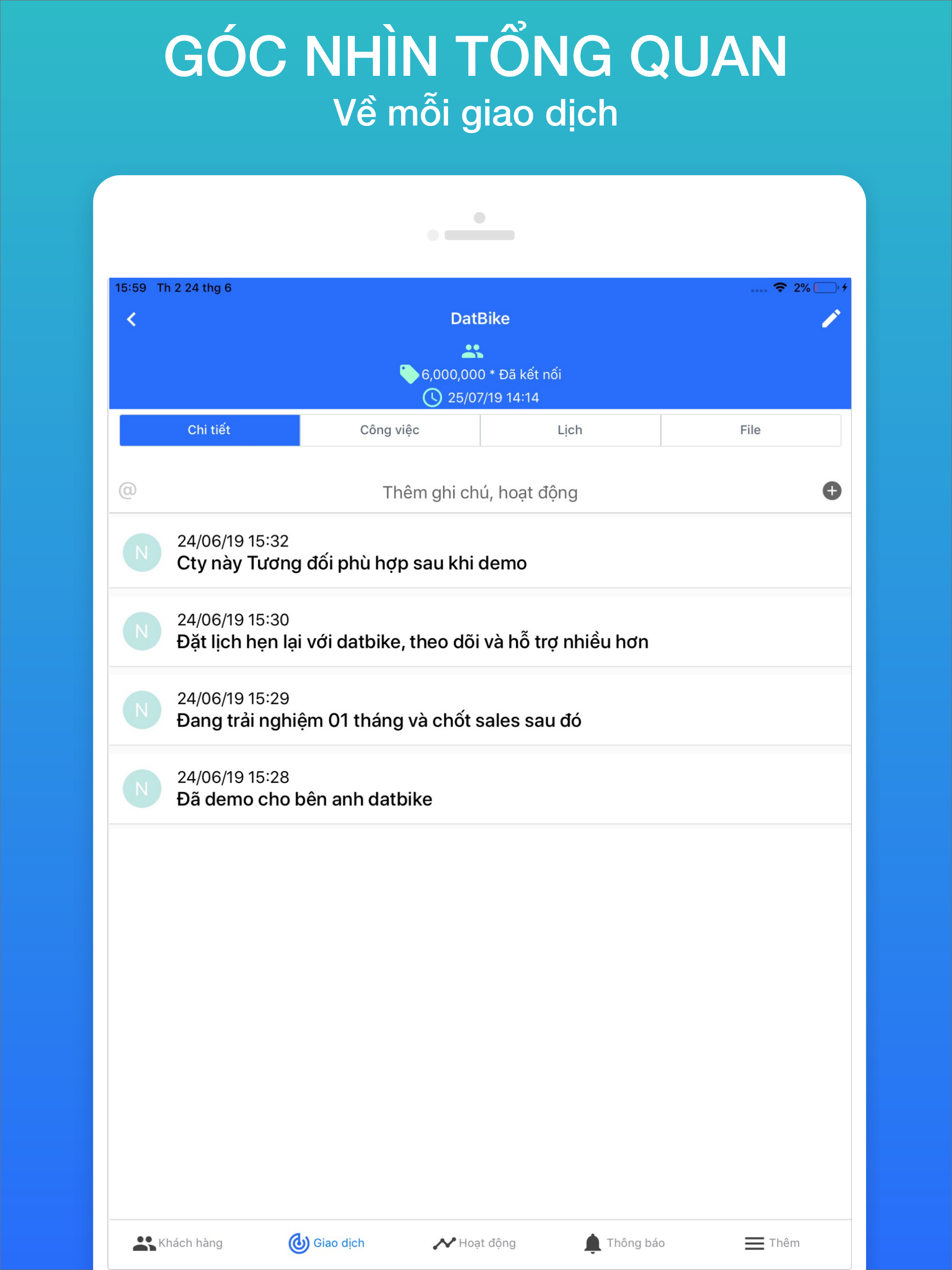 CRM: Contacts & Deals