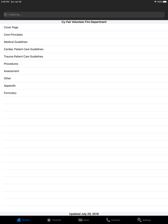 Cy-Fair Fire Department iPad screenshot 2 - Medical app