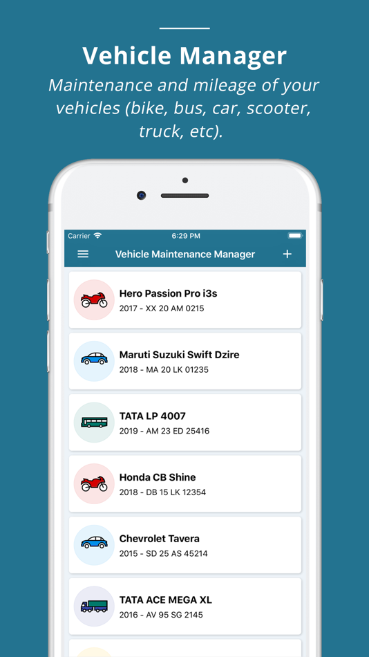 #1. Vehicle Maintenance Manager (iOS) 由: Denisha Vadukia