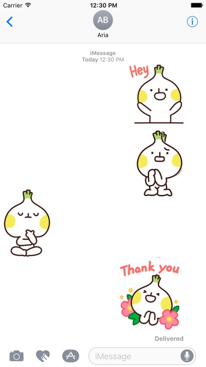 Animated Cute Onion Sticker