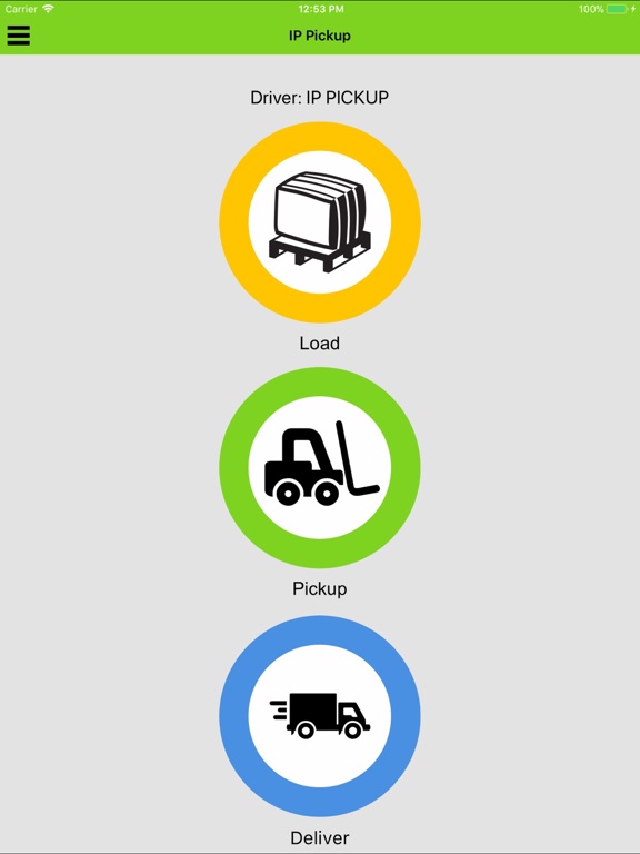 IP Pickup iPad screenshot 1 - Business app