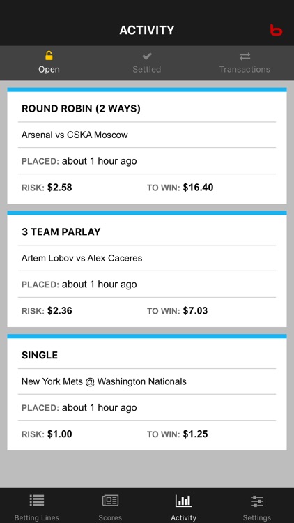 Bodog Bet Tracker screenshot-3
