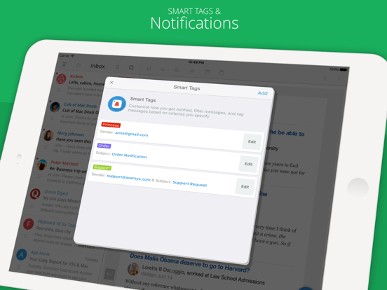MailBuzzr Pro iPad screenshot