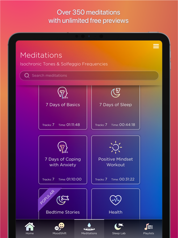 Mindwell : Mood & Sleep Lab iPad screenshot 4 - Health & Fitness app
