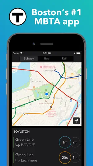 ProximiT: MBTA Boston Transit screenshot 1