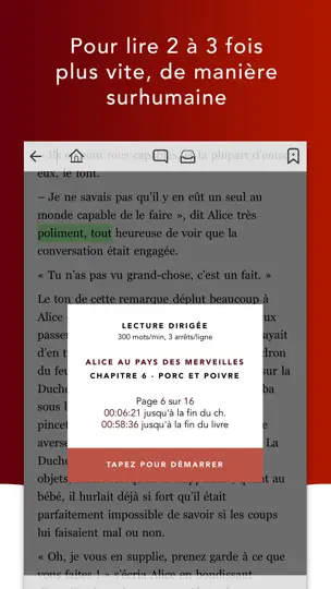 Capture d'écran de QuickReader - Lecture Rapide sur iPhone 2
