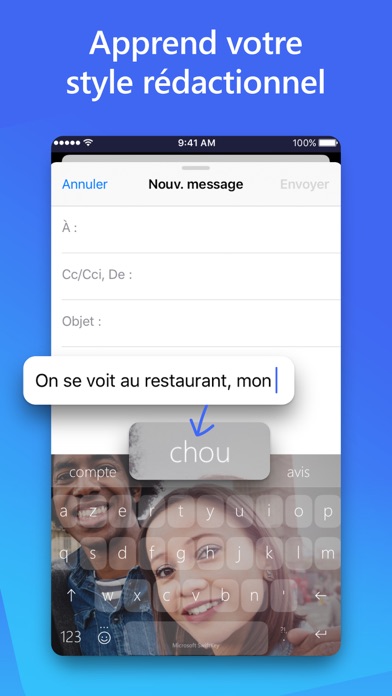 Screenshot #1 pour Microsoft SwiftKey AI Keyboard