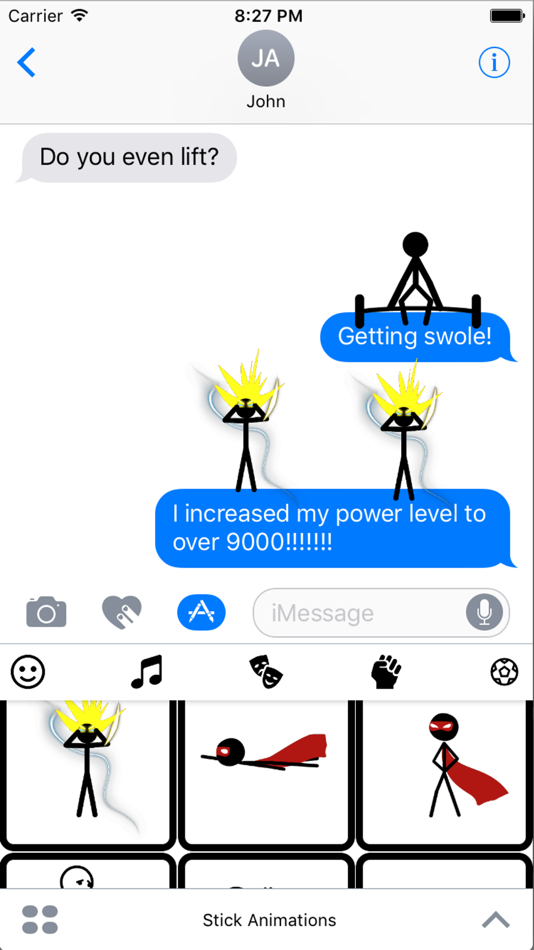 #3. Stickmoji Stickers Animations (iOS) 由: Donald Nguyen