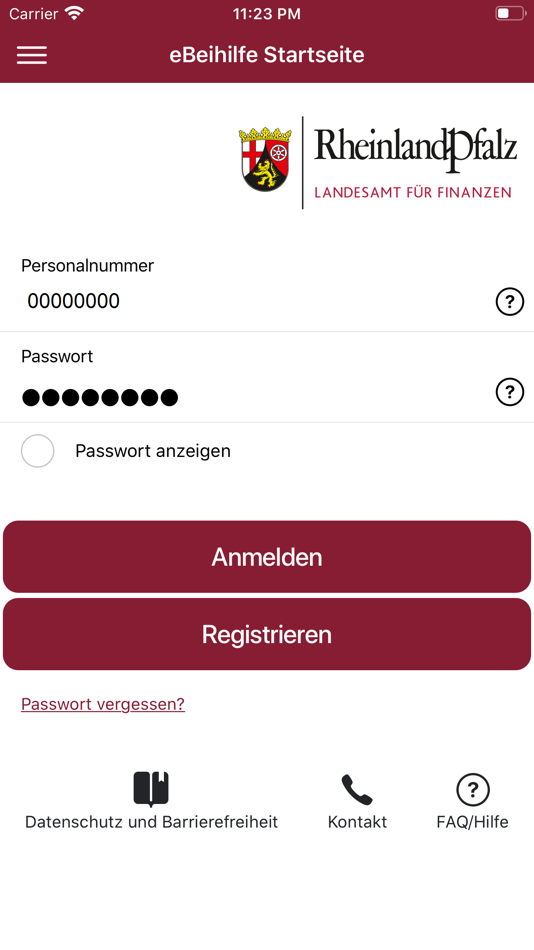 #1. eBeihilfe - RLP - App (iOS) 由: Landesamt für Finanzen