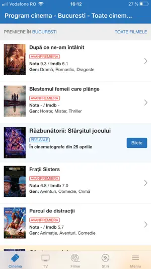 Cinemagia Mobile screenshot 1