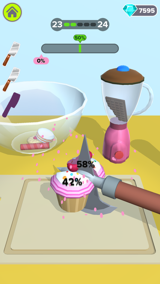 #8. What the Slice (iOS) 由: Zhakaas Games LLP