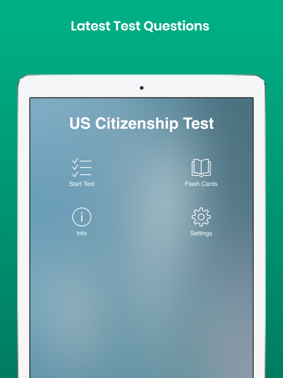 Citizenship Test with Audio iPad screenshot 7 - Education app