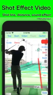 golf swing shot tracer iphone screenshot 2