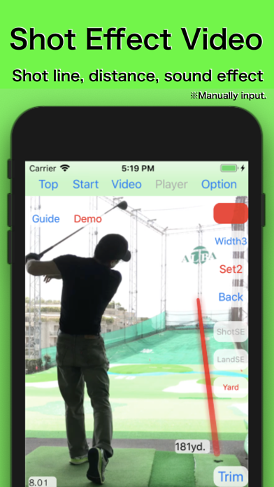 Screenshot #2 pour Golf Swing Shot Tracer