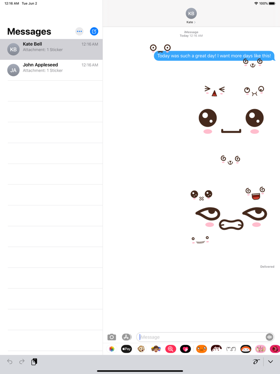 Screenshot #4 pour Crazy Emotes: Kawaii Emoji