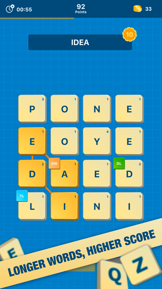 #2. Word Grid Game (iOS) By: Marco Batista
