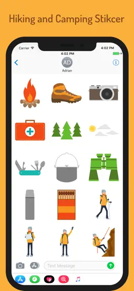 Game screenshot Hiking Camping Stickers apk