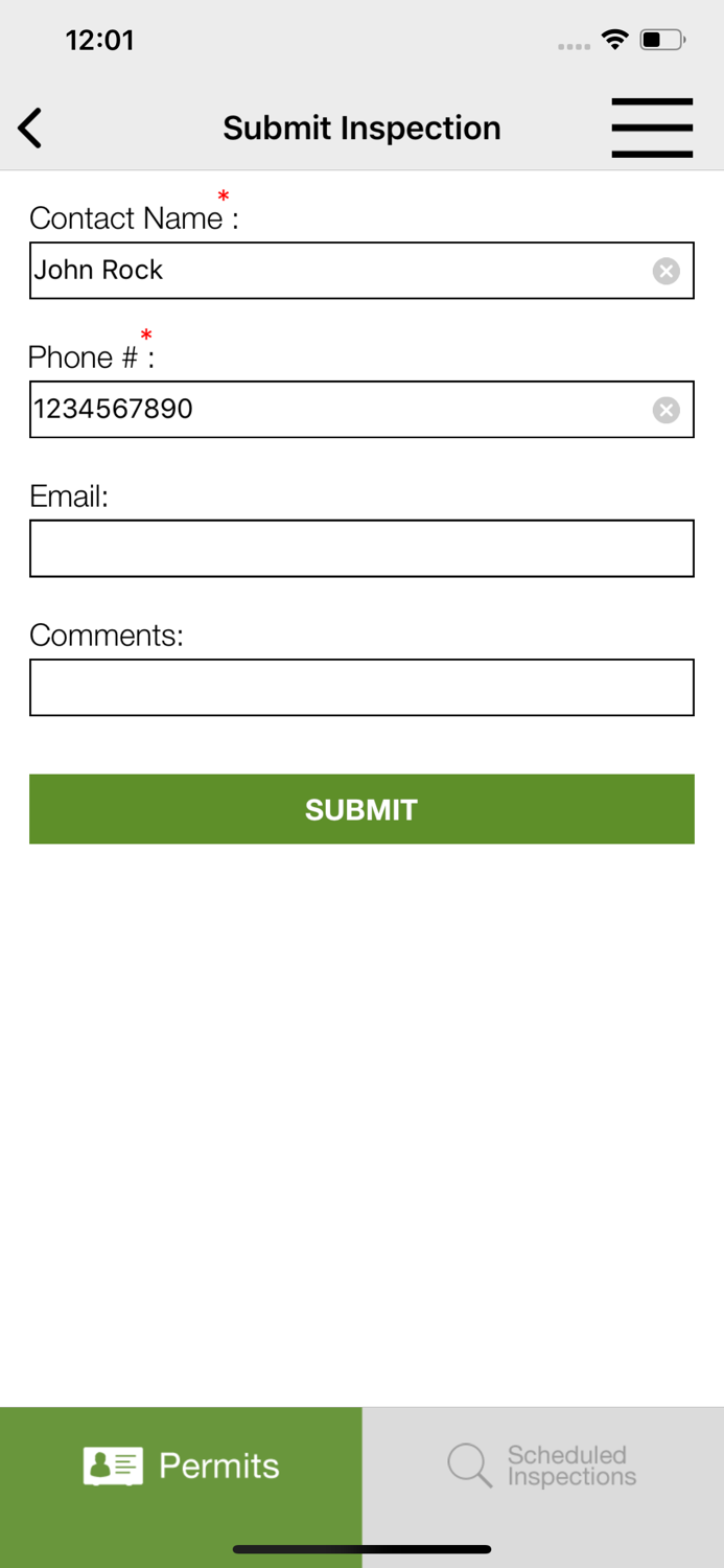 Palo Alto Inspection Request