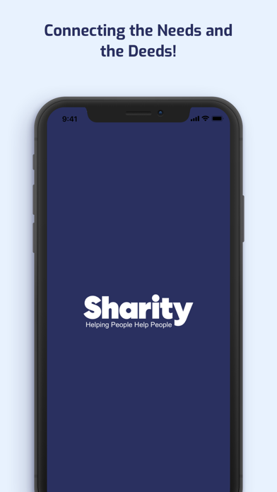 Sharity Volunteering Screenshot