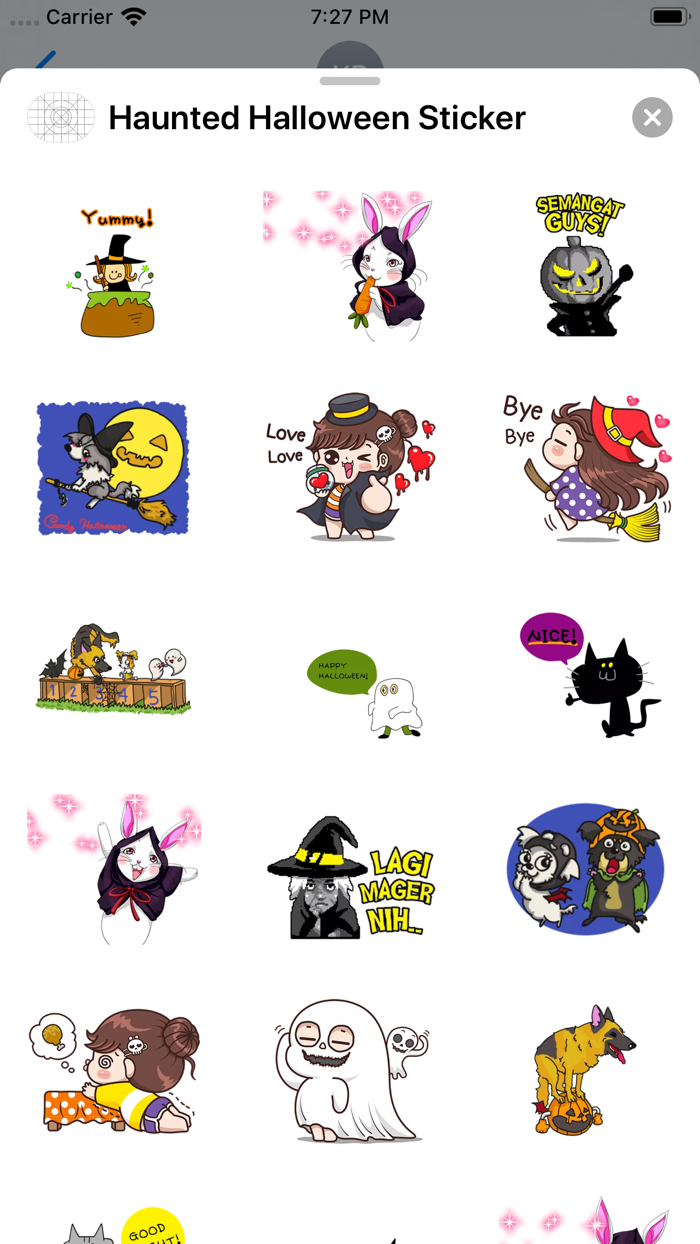 Haunted Halloween Sticker