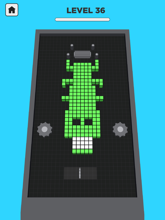 Color Cube Crush 3D Saw Cut