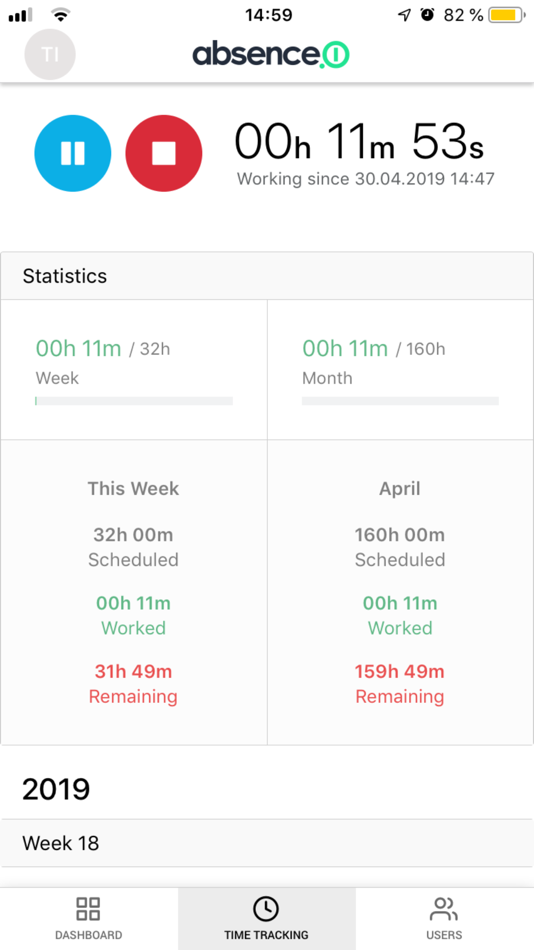 #5. absence.io (iOS) By: absence.io GmbH
