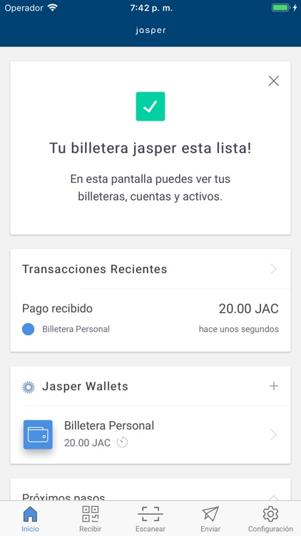 Jasperpay Billetera Móvil