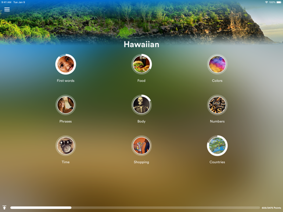 Learn Hawaiian - EuroTalk iPad screenshot 1 - Education app