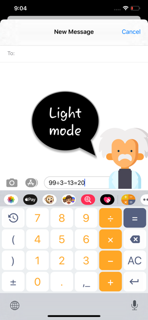 Calcvier - Keyboard Calculator Screenshot
