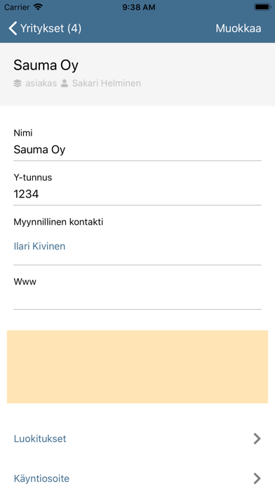 Adensy CRM Screenshot