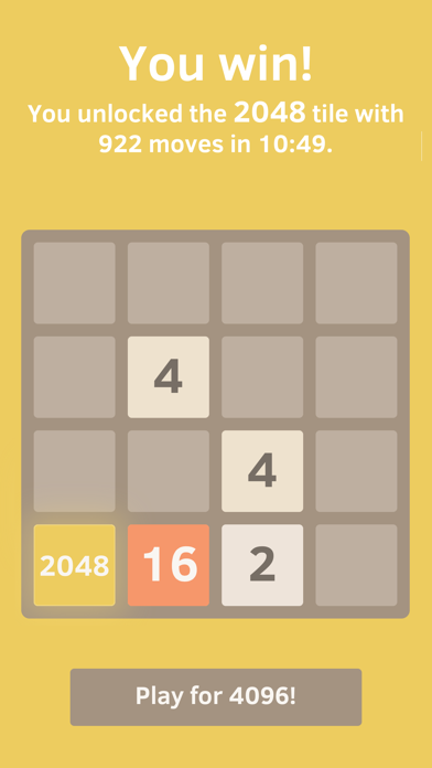 Screenshot #3 pour 2048 by Gabriele Cirulli