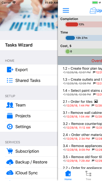 Tasks Wizard Screenshot