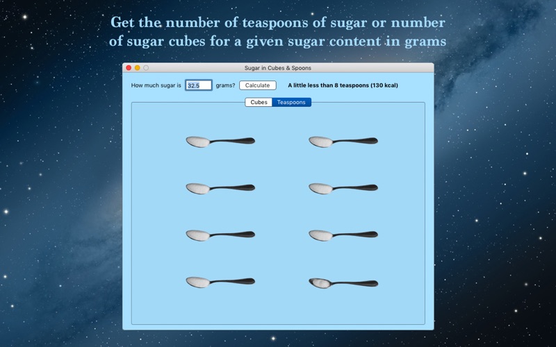 sugar grams to cubes & spoons iphone screenshot 2