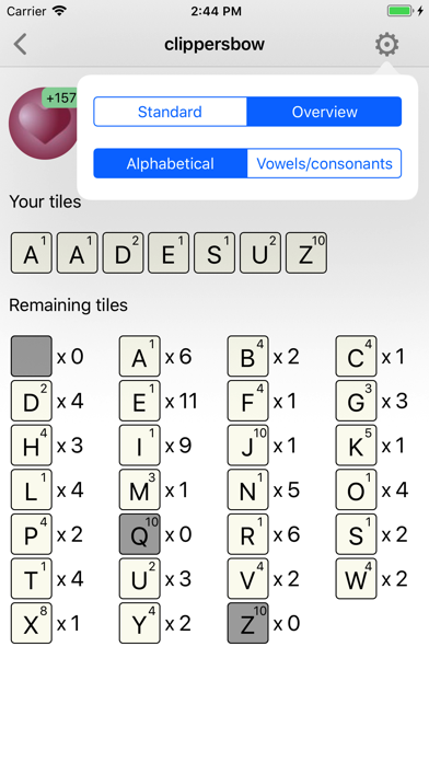 Wordfeud Tiles Screenshot