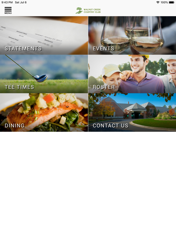 Walnut Creek Country Club iPad screenshot 3 - Lifestyle app