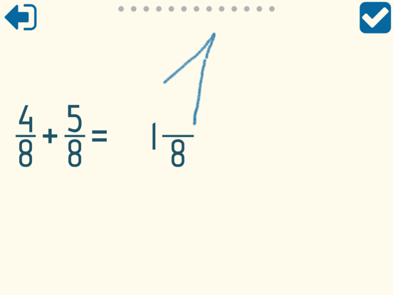 Math Shot Adding Fractions iPad screenshot